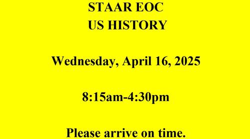 US HISTORY STAAR